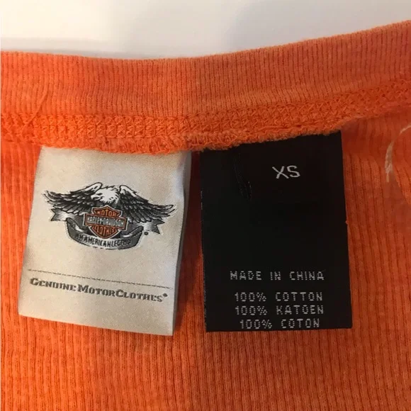 Harley Davidson long sleeve ribbed shirt, gently used in great condition - Picture 4 of 4